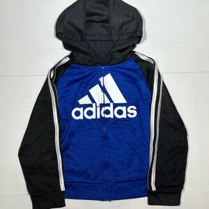 Adidas Kids Zip Up Track Hoodie Size 5